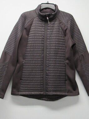 Calia by Carrie Underwood Full Zip Hybrid Quilted Jacket Women's sz XL Taupe